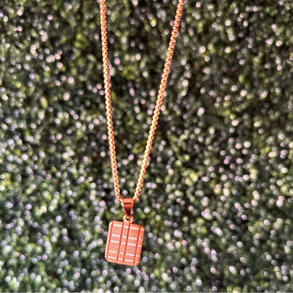 Gold Plated Letter K Pendant on 18.5” Inch Round Chain - Picture 4 of 4